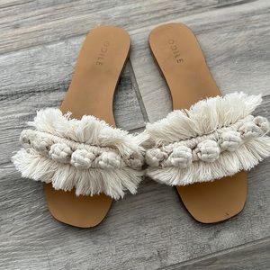 Fringe sandals